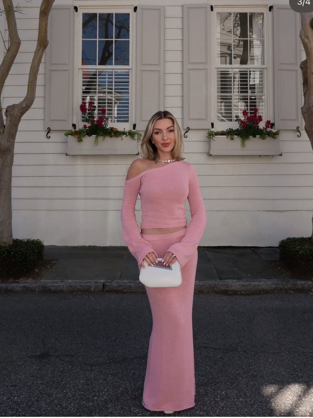 SER.O.YA Pink Knit Set XS/XXS
